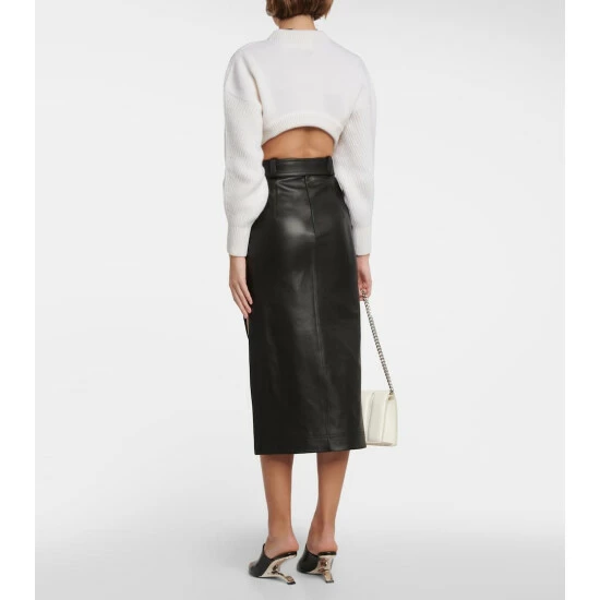 Alexander McQueen Cropped Wool Sweater 2 Alexander McQueen Cropped Wool Sweater - Image 2