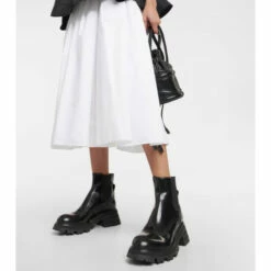 Alexander McQueen Leather Ankle Boots -Alexander McQueen Sales Store unnamed file 1005