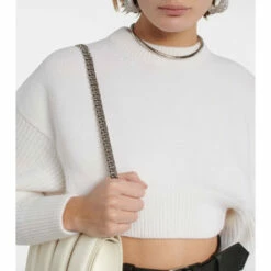 Alexander McQueen Cropped Wool Sweater 6 Alexander McQueen Cropped Wool Sweater -Alexander McQueen Sales Store unnamed file 101