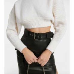 Alexander McQueen Cropped Wool Sweater 7 Alexander McQueen Cropped Wool Sweater -Alexander McQueen Sales Store unnamed file 102