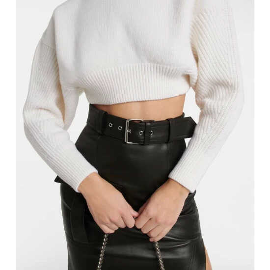 Alexander McQueen Cropped Wool Sweater 4 Alexander McQueen Cropped Wool Sweater - Image 4