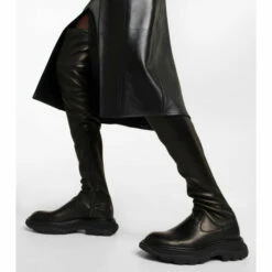 Alexander McQueen Tread Leather Over-the-knee Boots -Alexander McQueen Sales Store unnamed file 1020