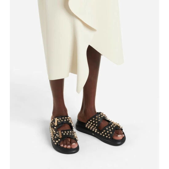 Alexander McQueen Hybrid Studded Leather Sandals 3 Alexander McQueen Hybrid Studded Leather Sandals - Image 3