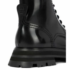 Alexander McQueen Wander Shearling-trimmed Leather Combat Boots -Alexander McQueen Sales Store unnamed file 1042