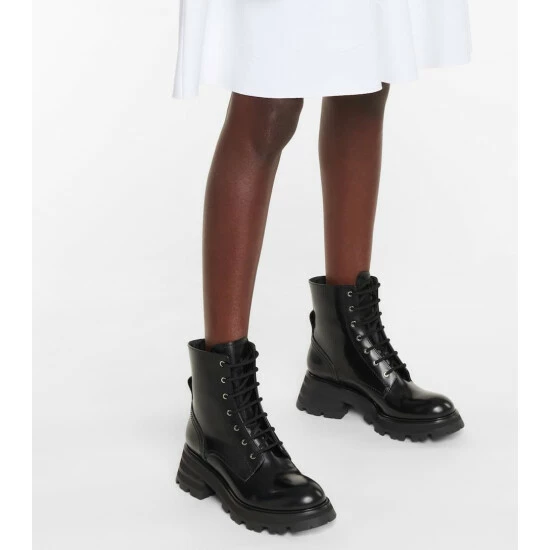 Alexander McQueen Patent Leather Combat Boots 3 Alexander McQueen Patent Leather Combat Boots - Image 3