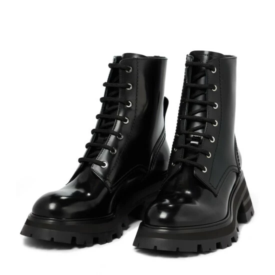 Alexander McQueen Patent Leather Combat Boots 4 Alexander McQueen Patent Leather Combat Boots - Image 4