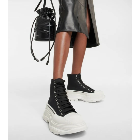Alexander McQueen Tread Slick Canvas Sneakers 3 Alexander McQueen Tread Slick Canvas Sneakers - Image 3