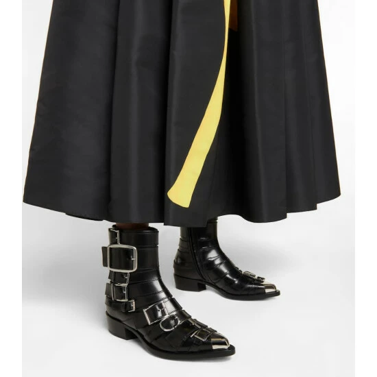 Alexander McQueen Punk Buckle Leather Boots 3 Alexander McQueen Punk Buckle Leather Boots - Image 3