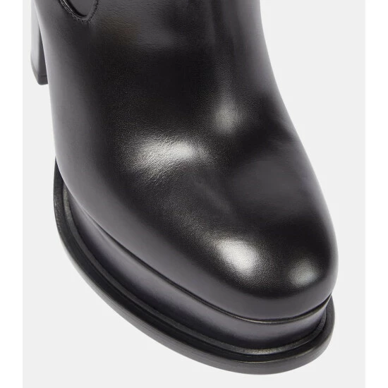 Alexander McQueen Platform Patent Leather Ankle Boots 5 Alexander McQueen Platform Patent Leather Ankle Boots - Image 5