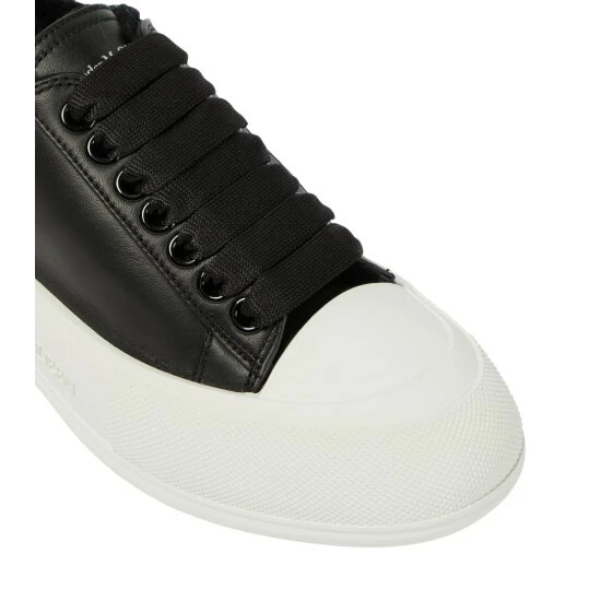 Alexander McQueen Shearling-lined Leather Sneakers 5 Alexander McQueen Shearling-lined Leather Sneakers - Image 5