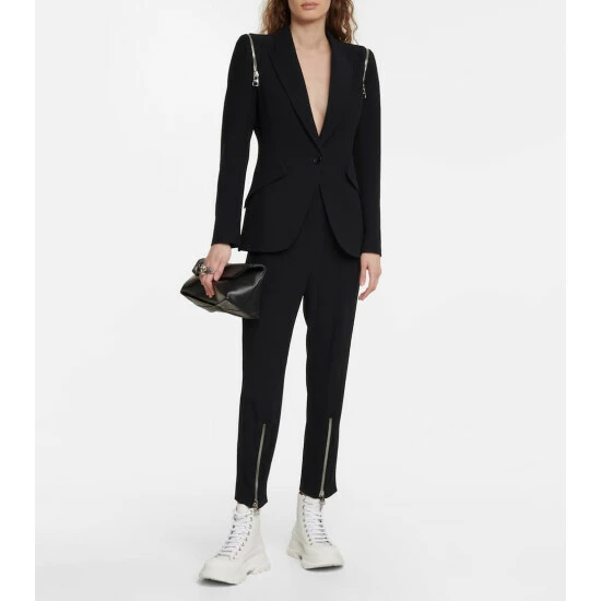 Alexander McQueen Tread Slick Leather Ankle Boots 1 Alexander McQueen Tread Slick Leather Ankle Boots