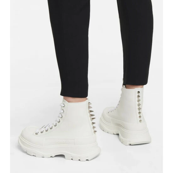 Alexander McQueen Tread Slick Leather Ankle Boots 3 Alexander McQueen Tread Slick Leather Ankle Boots - Image 3