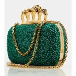 Alexander McQueen Four Ring Crystal-embellished Clutch -Alexander McQueen Sales Store unnamed file 115