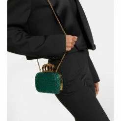 Alexander McQueen Four Ring Crystal-embellished Clutch -Alexander McQueen Sales Store unnamed file 116