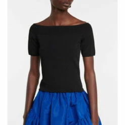 Alexander McQueen Off-shoulder Top -Alexander McQueen Sales Store unnamed file 1167