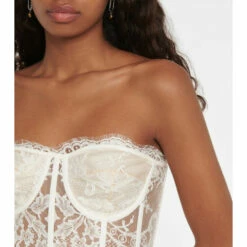 Alexander McQueen Guipure Lace Bustier -Alexander McQueen Sales Store unnamed file 1172
