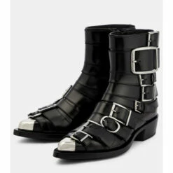 Alexander McQueen Punk Buckle Leather Boots 8 Alexander McQueen Punk Buckle Leather Boots -Alexander McQueen Sales Store unnamed file 12