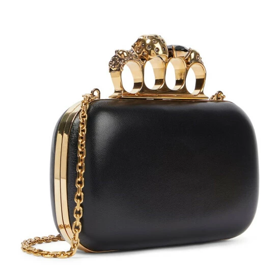 Alexander McQueen Four Ring Embellished Clutch 2 Alexander McQueen Four Ring Embellished Clutch - Image 2
