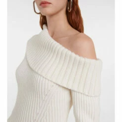Alexander McQueen One-shoulder Wool And Cashmere Sweater -Alexander McQueen Sales Store unnamed file 1208