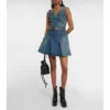 Alexander McQueen Cutout Denim Minidress