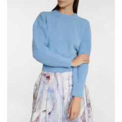 Alexander McQueen Balloon-sleeved Wool Sweater -Alexander McQueen Sales Store unnamed file 1223