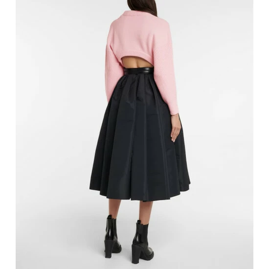 Alexander McQueen Cropped Wool Sweater 2 Alexander McQueen Cropped Wool Sweater - Image 2