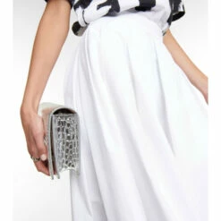 Alexander McQueen High-rise Cotton Poplin Midi Skirt 6 Alexander McQueen High-rise Cotton Poplin Midi Skirt -Alexander McQueen Sales Store unnamed file 1240