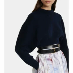 Alexander McQueen Cropped Wool Sweater 5 Alexander McQueen Cropped Wool Sweater -Alexander McQueen Sales Store unnamed file 1244