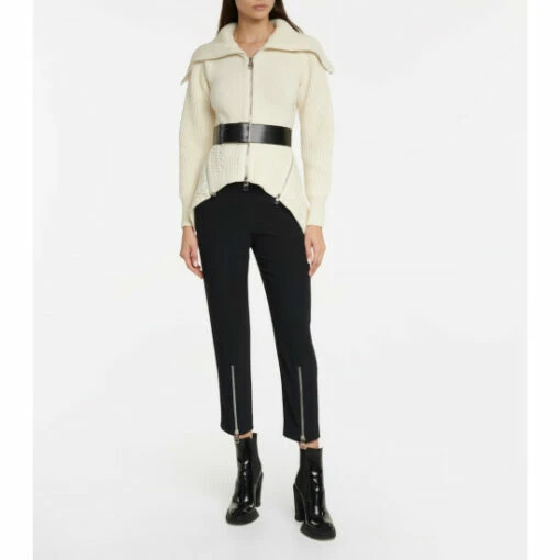 Alexander McQueen Ribbed-knit Wool Cardigan 6 Alexander McQueen Ribbed-knit Wool Cardigan -Alexander McQueen Sales Store unnamed file 1245