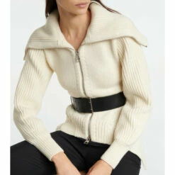 Alexander McQueen Ribbed-knit Wool Cardigan -Alexander McQueen Sales Store unnamed file 1247