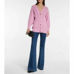 Alexander McQueen Cable-knit Wool Cardigan