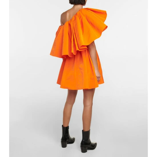 Alexander McQueen Ruffled Faille Minidress 2 Alexander McQueen Ruffled Faille Minidress - Image 2