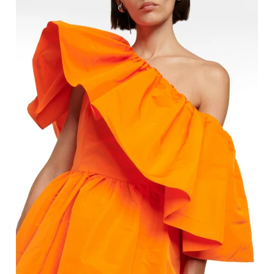 Alexander McQueen Ruffled Faille Minidress 3 Alexander McQueen Ruffled Faille Minidress - Image 3