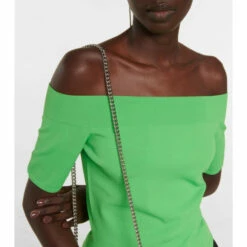 Alexander McQueen Off-shoulder Knit Top -Alexander McQueen Sales Store unnamed file 1257