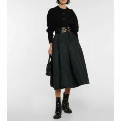 Alexander McQueen Cropped Wool Cardigan