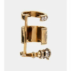 Alexander McQueen Triple Hoop Embellished Single Ear Cuff -Alexander McQueen Sales Store unnamed file 1268
