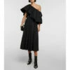 Alexander McQueen Ruffled Cotton Poplin Midi Dress