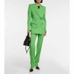 Alexander McQueen High-rise Straight Wool Pants