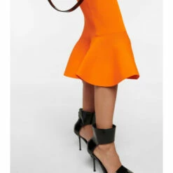 Alexander McQueen Off-shoulder Ribbed-knit Midi Dress -Alexander McQueen Sales Store unnamed file 1298