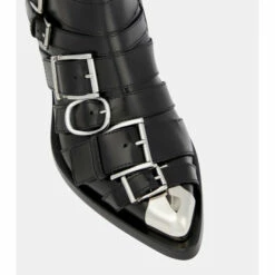 Alexander McQueen Punk Buckle Leather Boots 9 Alexander McQueen Punk Buckle Leather Boots -Alexander McQueen Sales Store unnamed file 13