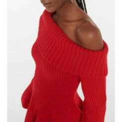 Alexander McQueen One-shoulder Wool And Cashmere Sweater 6 Alexander McQueen One-shoulder Wool And Cashmere Sweater -Alexander McQueen Sales Store unnamed file 1301