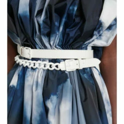 Alexander McQueen Double Leather And Chain Belt