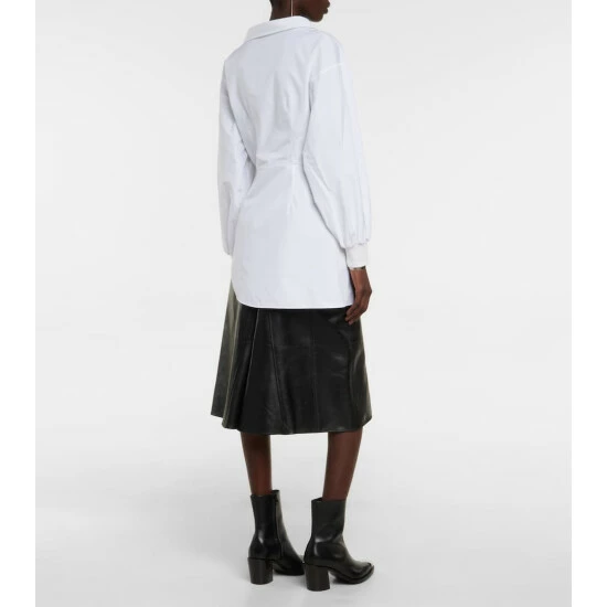 Alexander McQueen Asymmetric Cotton Poplin Shirt 2 Alexander McQueen Asymmetric Cotton Poplin Shirt - Image 2