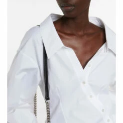 Alexander McQueen Asymmetric Cotton Poplin Shirt 7 Alexander McQueen Asymmetric Cotton Poplin Shirt -Alexander McQueen Sales Store unnamed file 1320