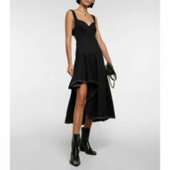 Alexander McQueen Denim Midi Dress