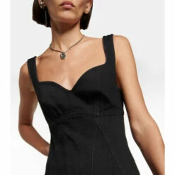 Alexander McQueen Denim Midi Dress -Alexander McQueen Sales Store unnamed file 1349