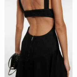 Alexander McQueen Denim Midi Dress -Alexander McQueen Sales Store unnamed file 1351