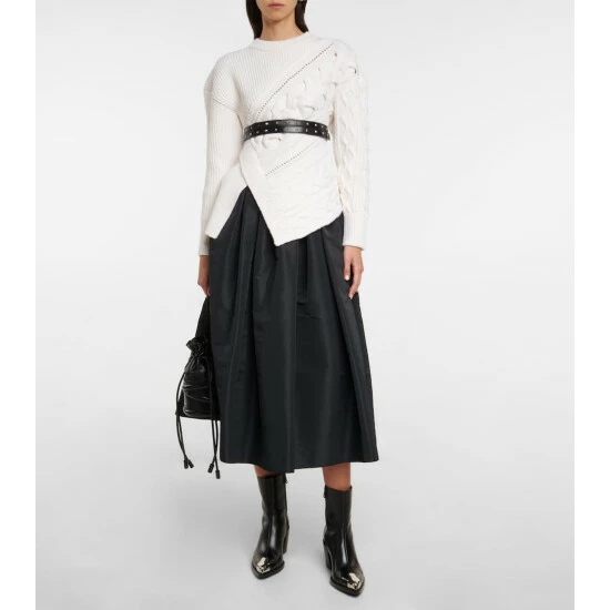 Alexander McQueen Cable-knit Wool Sweater 1 Alexander McQueen Cable-knit Wool Sweater