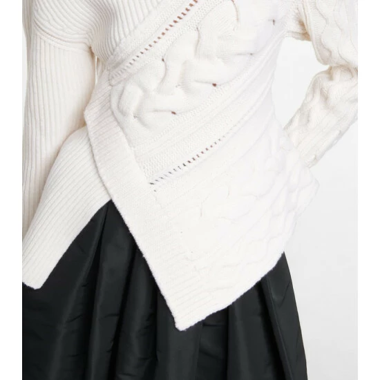 Alexander McQueen Cable-knit Wool Sweater 4 Alexander McQueen Cable-knit Wool Sweater - Image 4