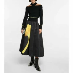 Alexander McQueen Cold Shoulder Wool Sweater